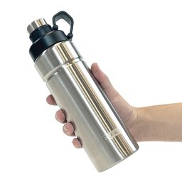 Garrafa Térmica Icarus Azteq - Modelo Ergonômico - Prata - 4