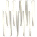 Ver imagem 1 de Kit 10 Pés de Metal 90 CM Hairpin Legs Aparador e Mesa de Canto Dourado