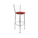 Ver imagem 2 de Kit 2 Banqueta Alta Prata Cozinha Gourmet Americana Balcão:vermelho