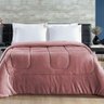 Coberdrom Casal Queen Malha e Cobertor 100% Algodão Rosê - 1