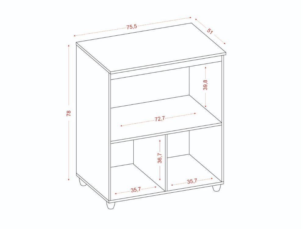 Balcão de Cozinha para Cooktop 5 Bocas e Nicho para Forno Slim Branco - 4