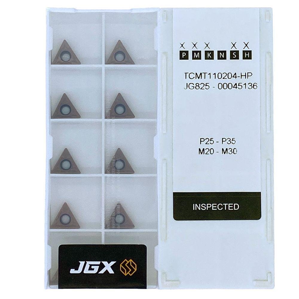 Inserto Pastilha Tcmt110204 - Hp Jg825 - 10 Pcs - Jgx | MadeiraMadeira