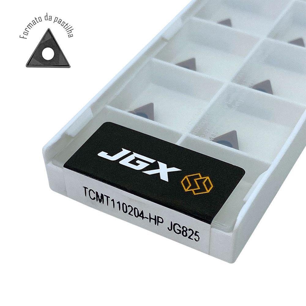 Inserto Pastilha Tcmt110204 - Hp Jg825 - 10 Pcs - Jgx | MadeiraMadeira