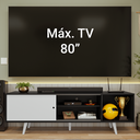 Ver imagem 5 de Rack para TV até 80 Polegadas 160cm com Pés Preto/Branco Torino Madesa