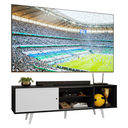 Ver imagem 2 de Rack para TV até 80 Polegadas 160cm com Pés Preto/Branco Torino Madesa