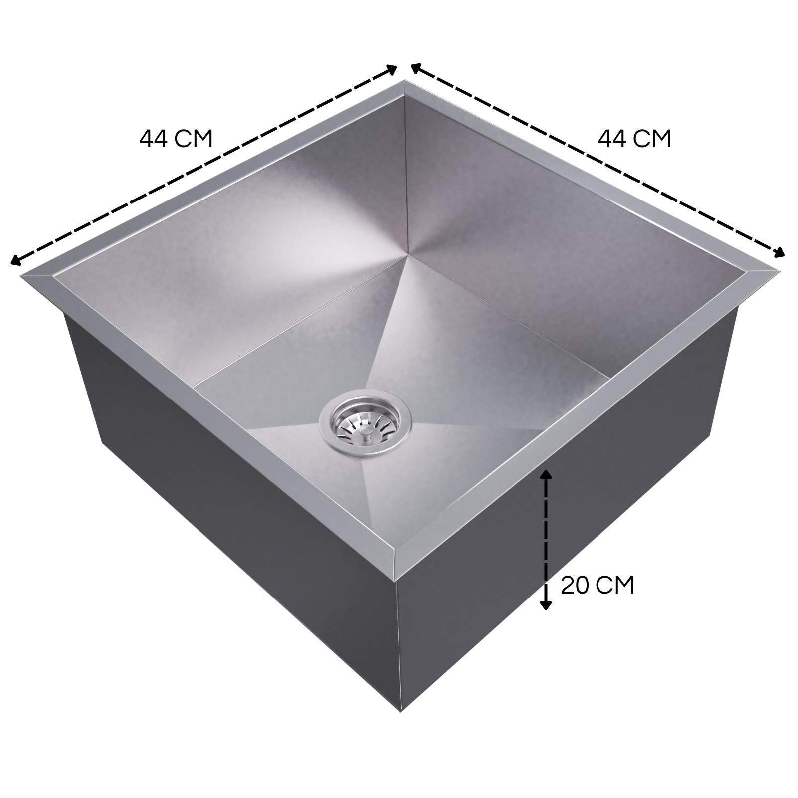 Cuba Gourmet Pia Inox Tamanho 40x40 Cm Ecosul - 4