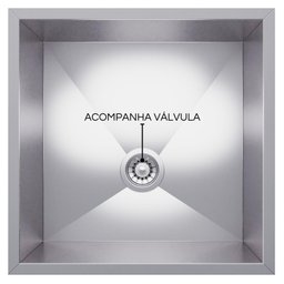 Cuba Gourmet Pia Inox Tamanho 40x40 Cm Ecosul - 5