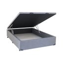 Ver imagem 1 de Cama Box Baú Viúva Chenille Chumbo - 120x203