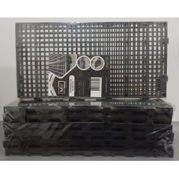 Kit C/8 Estrados Piso Palete Plastico Preto 1 Metro por Kit - Preto - 1