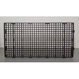 Kit C/8 Estrados Piso Palete Plastico Preto 1 Metro por Kit - Preto - 2