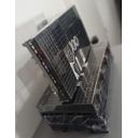 Ver imagem 4 de Kit C/8 Estrados Piso Palete Plastico Preto 1 Metro por Kit - Preto