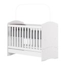 Ver imagem 4 de Berço Mini-cama Quarto Bebê 2 em 1 - Bala de Menta - Branco