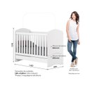 Ver imagem 2 de Berço Mini-cama Quarto Bebê 2 em 1 - Bala de Menta - Branco