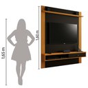 Ver imagem 3 de Painel Para TV Até 55 Polegadas 1,55m Condor Cedro / Preto