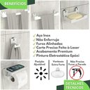 Ver imagem 4 de Kit Acessórios para Banheiro com Adesivo 5 Peças Branco Elg