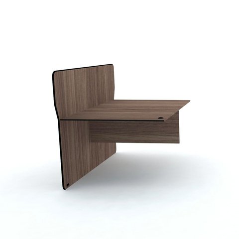 Complemento de Mesa Estação de Atendimento Dupla EADC06 Marrom