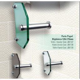Porta Papel Higiênico 12x17,5 Cm - 8mm - Fume - 2