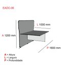 Ver imagem 2 de Complemento de Mesa Estação de Atendimento Dupla EADC06 Branco