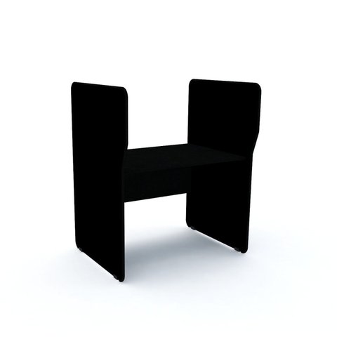 Mesa Estação de Atendimento Simples EASI07 Preto