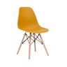 Cadeira Charles Eames Eiffel Wood Design:Mostarda - 1