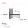 Complemento para Mesa Estação de Atendimento Simples Maxxi  - 2
