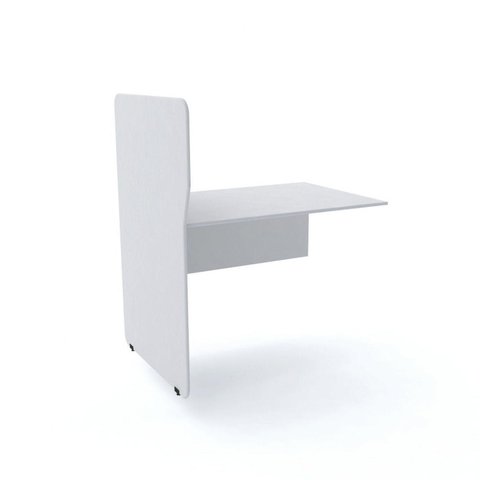Complemento para Mesa Estação de Atendimento Simples Maxxi Cinza