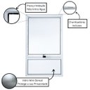 Ver imagem 3 de Janela de Alumínio Branco C/ Arremate A=1,00m x L=0,60m | Vitro Maximar com Peitoril | Linha Magnum