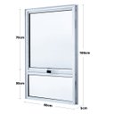 Ver imagem 2 de Janela de Alumínio Branco C/ Arremate A=1,00m x L=0,60m | Vitro Maximar com Peitoril | Linha Magnum