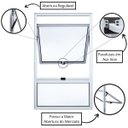 Ver imagem 4 de Janela de Alumínio Branco C/ Arremate A=1,00m x L=0,60m | Vitro Maximar com Peitoril | Linha Magnum
