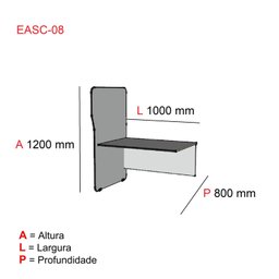 Complemento de Mesa Estação de Atendimento Maxxi  - 2