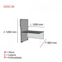 Ver imagem 2 de Complemento de Mesa Estação de Atendimento Maxxi Branco