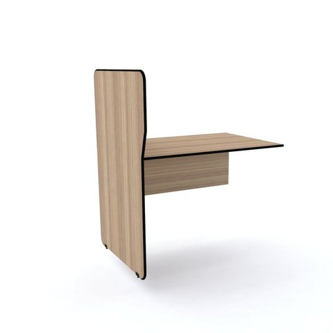 Complemento para Mesa Estação de Atendimento Simples EASC08 Marrom