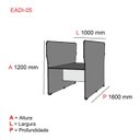 Ver imagem 2 de Mesa Estação de Atendimento Dupla EADI05 Preto