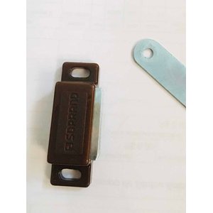 Fecho Magnético Porta Guarda-Roupa E Armário Marrom 10 Peças