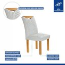 Ver imagem 6 de Conjunto Mesa Stella Ripada 170cm com 6 Cadeiras Stella Tampo Smart Plus com Vidro