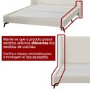 Ver imagem 3 de Base Cama Box Orgânica Japonesa Montreal para Colchão Casal 138x188 Bouclê Bege Claro
