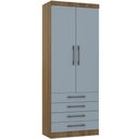 Ver imagem 1 de Guarda Roupa Modulado 90cm 2 Portas e 4 Gavetas Paris Luciane Móveis