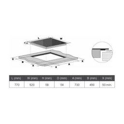 Cooktop de Indução Mueller 4 Bocas com Turbo Total em todas as bocas e Painel Touch Mesa ampla de 77cm MCI024BG1 220V - 8