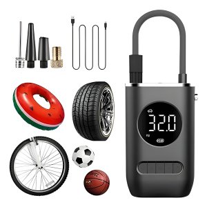 Calibrador de Pneu Elétrico Portátil Mini Compressor Recarregável para Carros Motos Bicicletas