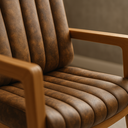 Ver imagem 4 de Conjunto 2 Poltronas Milano para Área ou Varanda Gourmet Estofada Pés em Madeira Maciça Decorativa S