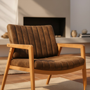 Ver imagem 6 de Conjunto 2 Poltronas Milano para Área ou Varanda Gourmet Estofada Pés em Madeira Maciça Decorativa S