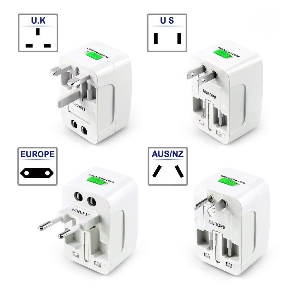 Adaptador Tomada Universal Internacional Eua Europa Asia - Lukton - 2