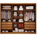 Ver imagem 2 de Guarda Roupa Casal Lôgan Plus 3 Portas 1 com Espelho 6 Gavetas Cinamomo - Novo Horizonte