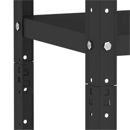 ESTANTE DE AÇO 175X92X30 5 PRAT. C/ REFORÇO PANDIN - PRETO EP-5AR-VU-175 - 5