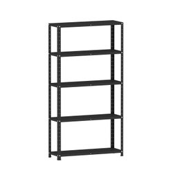 ESTANTE DE AÇO 175X92X30 5 PRAT. C/ REFORÇO PANDIN - PRETO EP-5AR-VU-175 - 1