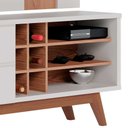 Ver imagem 3 de Rack para Sala Norena com Painel para TV 70 Pol. Amélie C05 Off White Matte/Freijó - Mpozenato