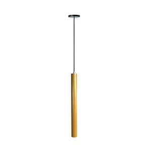 Pendente Tubo Cilindro Alumínio 30cm: Cor Dourado