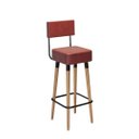 Ver imagem 2 de Kit 02 Banquetas Barcelona Corissimo Telha Salaone - Ruotolo Decor