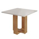 Ver imagem 3 de Mesa Quadrada 90x90 Sala de Jantar Oasis + 4 Cadeira Agatha Estofado em Veludo - Vieiro Móveis