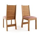 Ver imagem 2 de Mesa Quadrada 90x90 Sala de Jantar Oasis + 4 Cadeira Agatha Estofado em Veludo - Vieiro Móveis